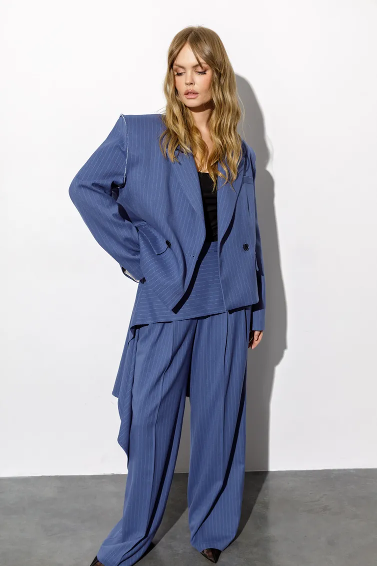 Suit Pirs #6376temno-golubaya poloska