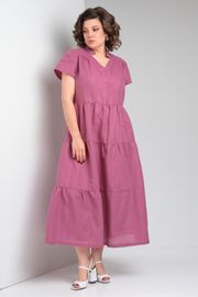 Dress Celentano #5028.1 len malinovyj