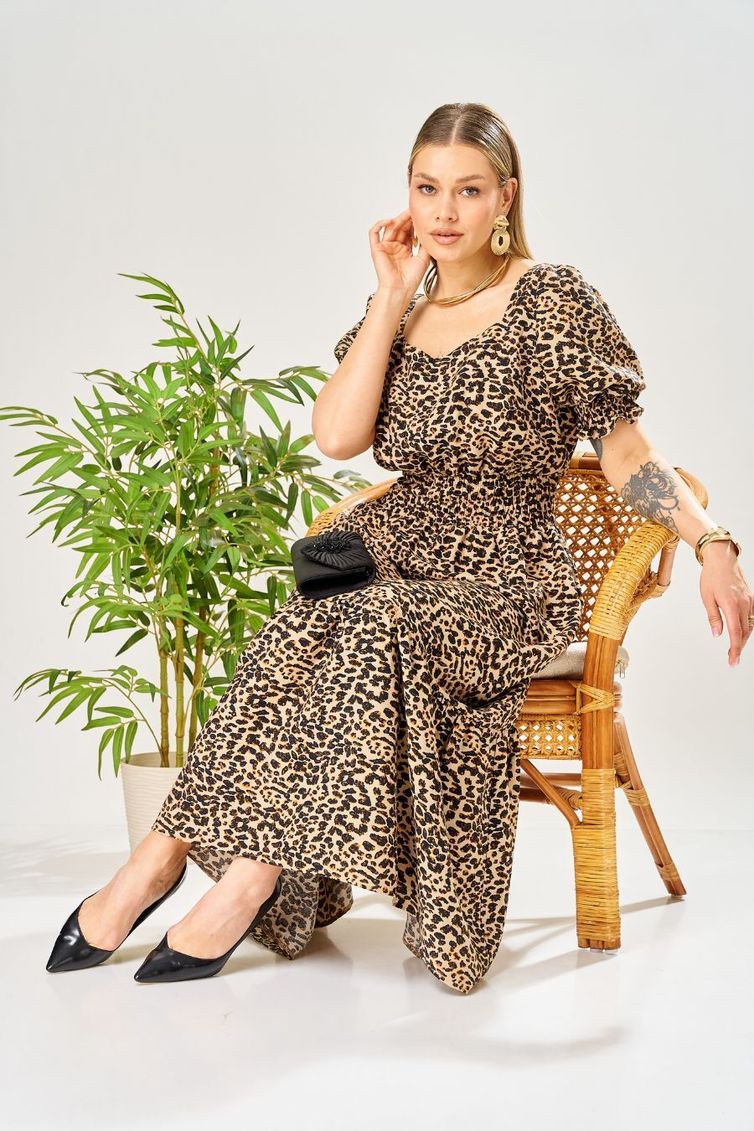 Платье Ava fashion арт. М-197 леопардовый