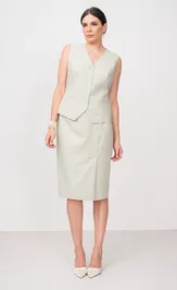 Юбка FASHION CENTRE Пш-4136 эвкалипт