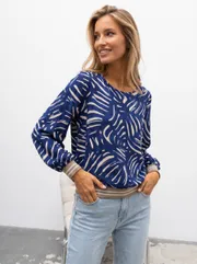 Blouse nika.pl #0204201 Emi-42 sinij zebra