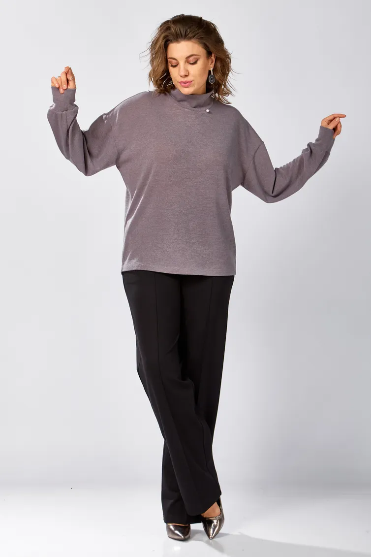 Лонгслив BegiModa #4156 fioletovyj pepel