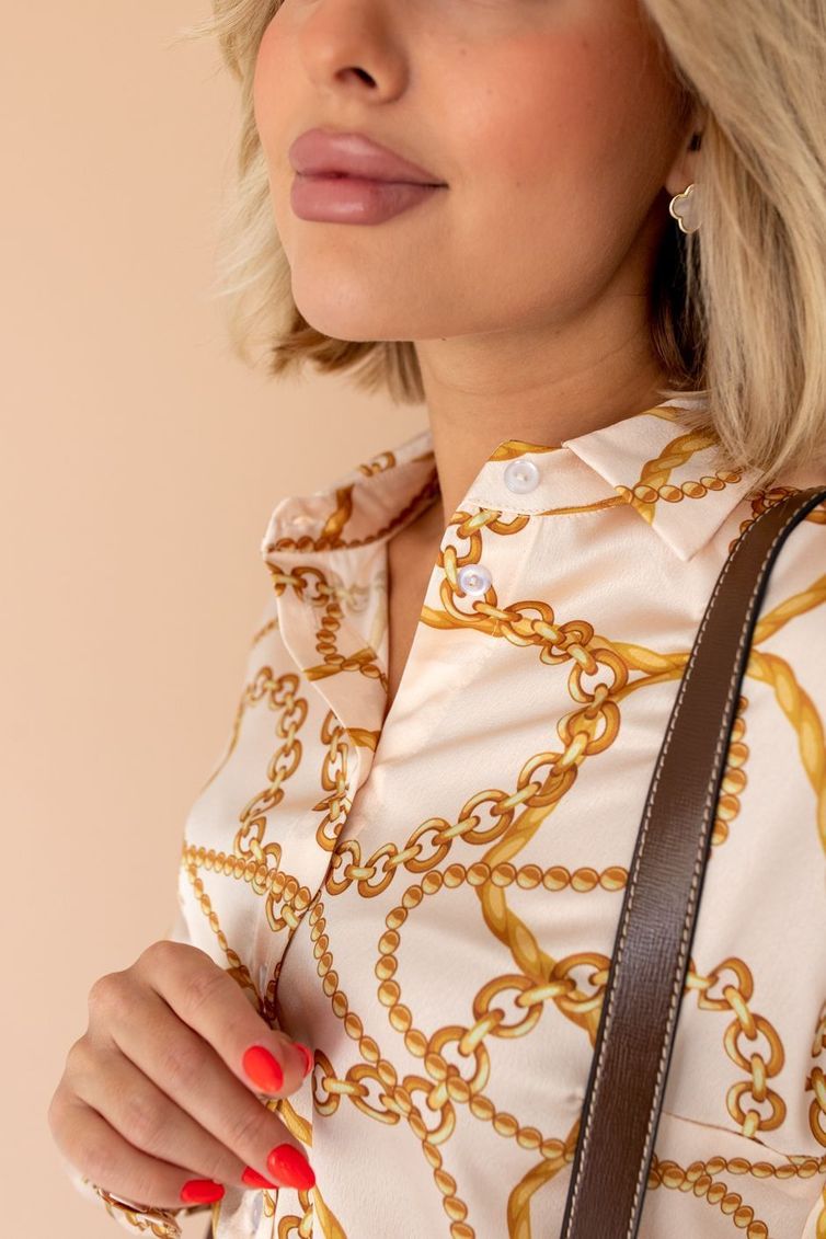 Blouse TOOK A LOOK & Angelika #TB-34 cepi-bezhevyj