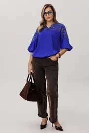 Blouse Anelli Laurel #1790 bluza glubokij lazurit
