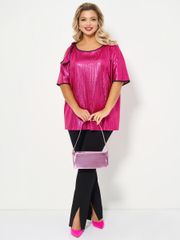 Tunic DORA plus #0184-5 malinovo-rozovyj