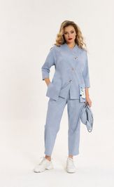 Suit Anastasia 1202 sero-goluboj