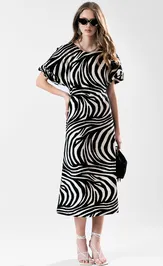 Sukienka MilMil 1022-25 Kasablanka zebra