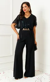 Overall Beautiful & Free 6391 chernyj/prozrachnyj