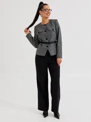 Костюм Galean Style арт. 1014 Б серый с черным