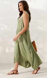 Dress Alta Moda 1084-1 olivkovyj