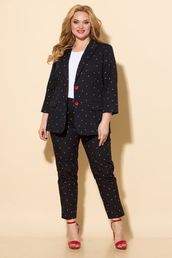 203-110/586-103 синий+белый горох