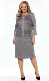 Dress LadyThreeStars 2296 seryj