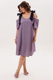 Платье Anelli Laurel арт. 1820 синий бант