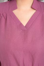 Dress Celentano #5028.1 len malinovyj