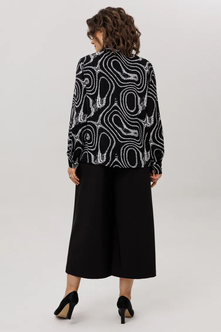 Blouse Anelli Laurel #1663 mramor nero
