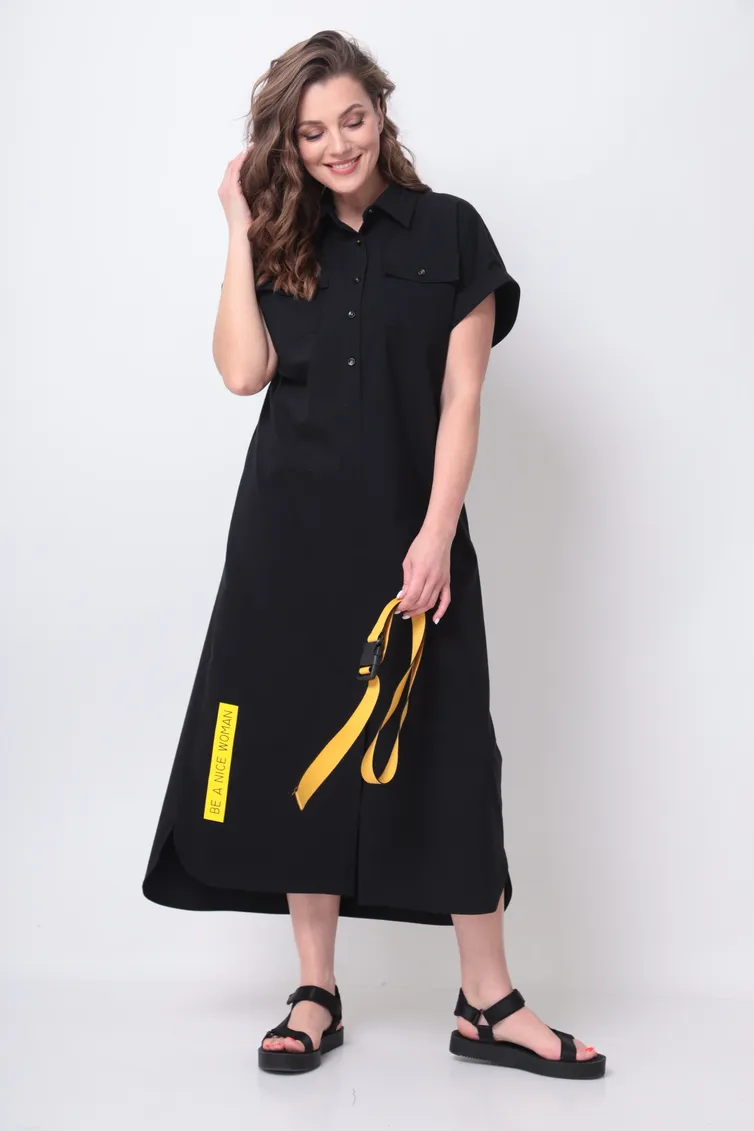 Платье Michel Chic арт. 993/2 черн, желт