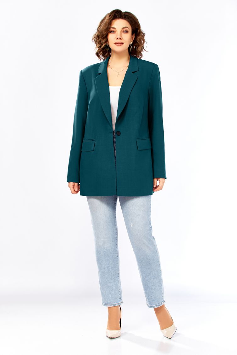 Жакет Ольга Стиль арт. С986 морск. волна