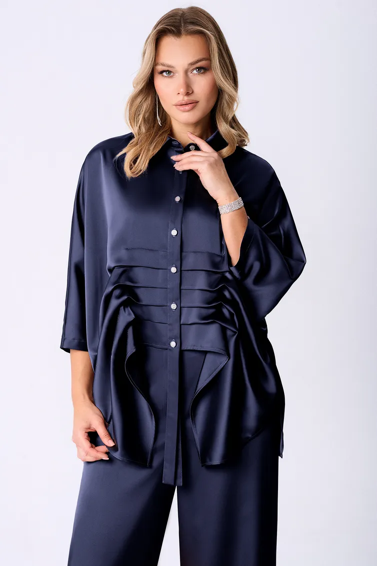 Trousers BAZALINI #5101 sinij