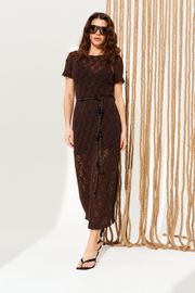 Платье Elletto Life арт. 11139 коричневый