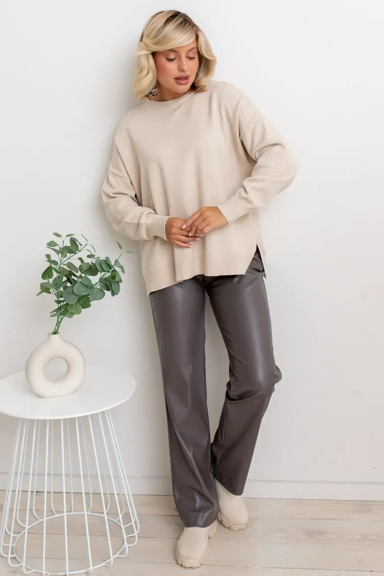 Trousers TOOK A LOOK & Angelika #AB-019 kofejnyj