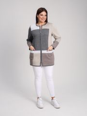 Кардиган BONADI арт. 1933 серый-капучино