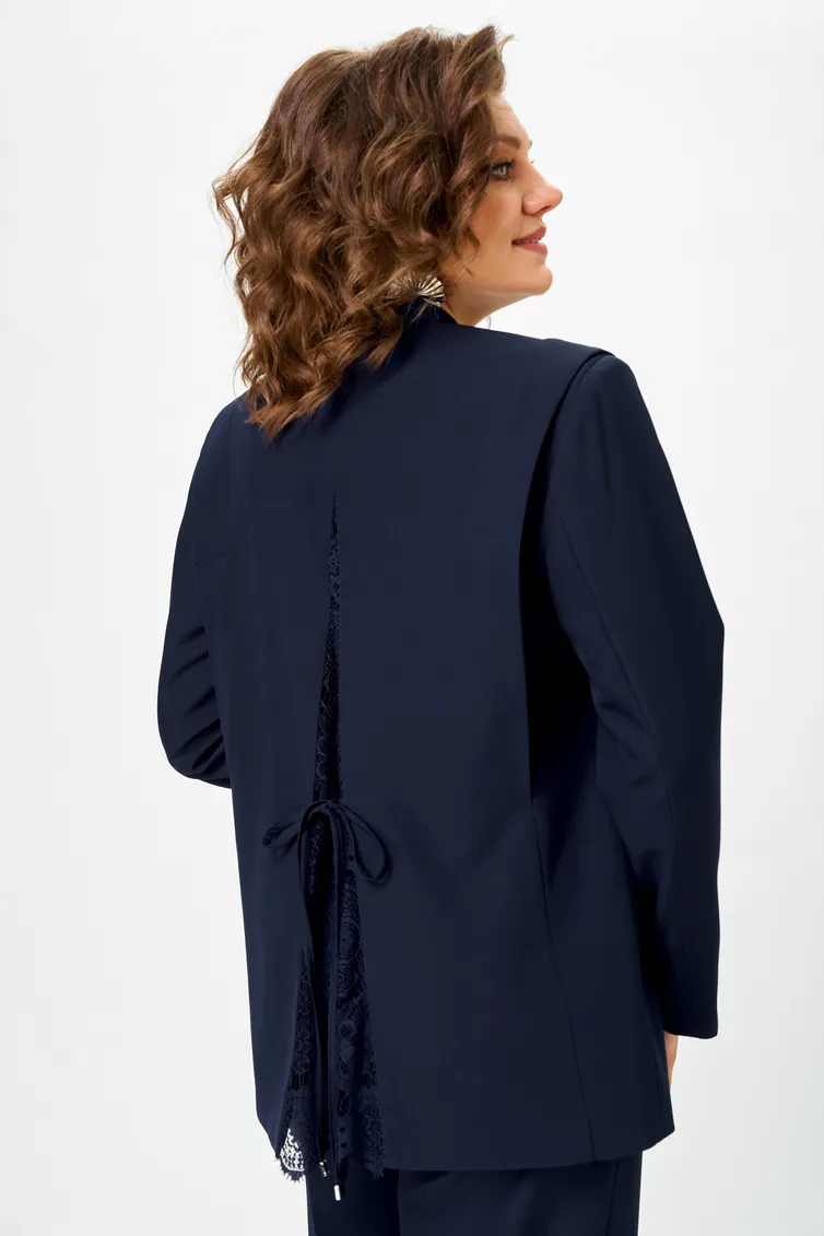 Suit Vilena-fashion #1138 temno-sinij