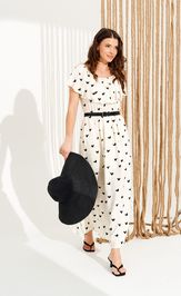 Платье Elletto Life 11137 молочно-черный