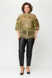 Bluzka Anastasia MAK #1114 zheltyj leopard