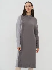 Платье Newvay арт. 9242-92021 титаниум/туман