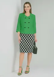 Zestaw Vilena-fashion #801 zelen+belo-chernyj