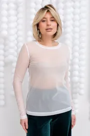 Blouses & tounics TOOK A LOOK & Angelika #AV-08s napylenie belyj