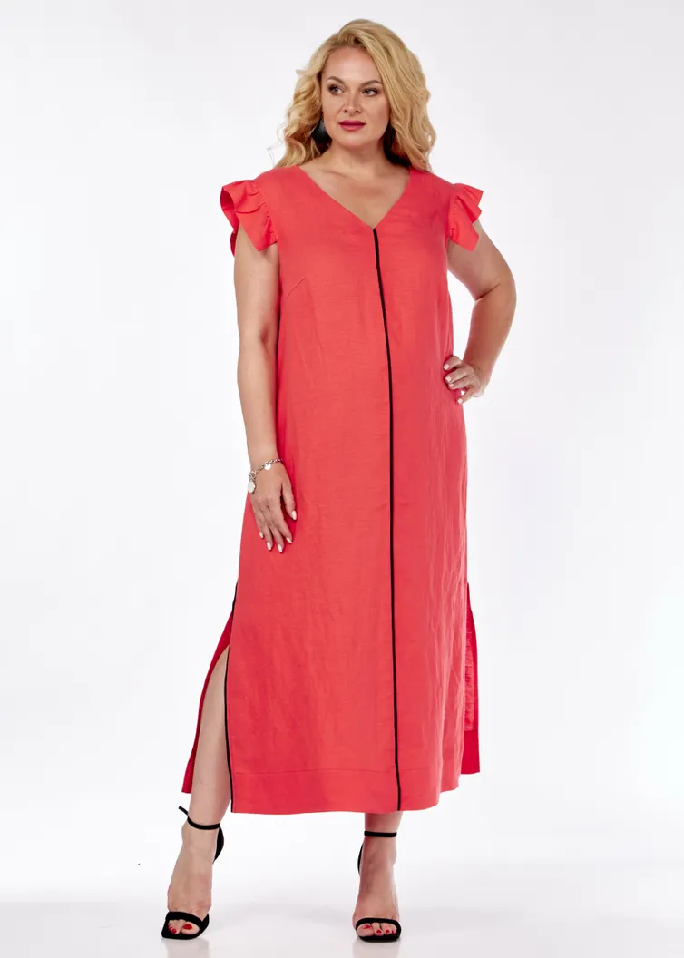 Sukienka Ava fashion #M-063 korallovyj