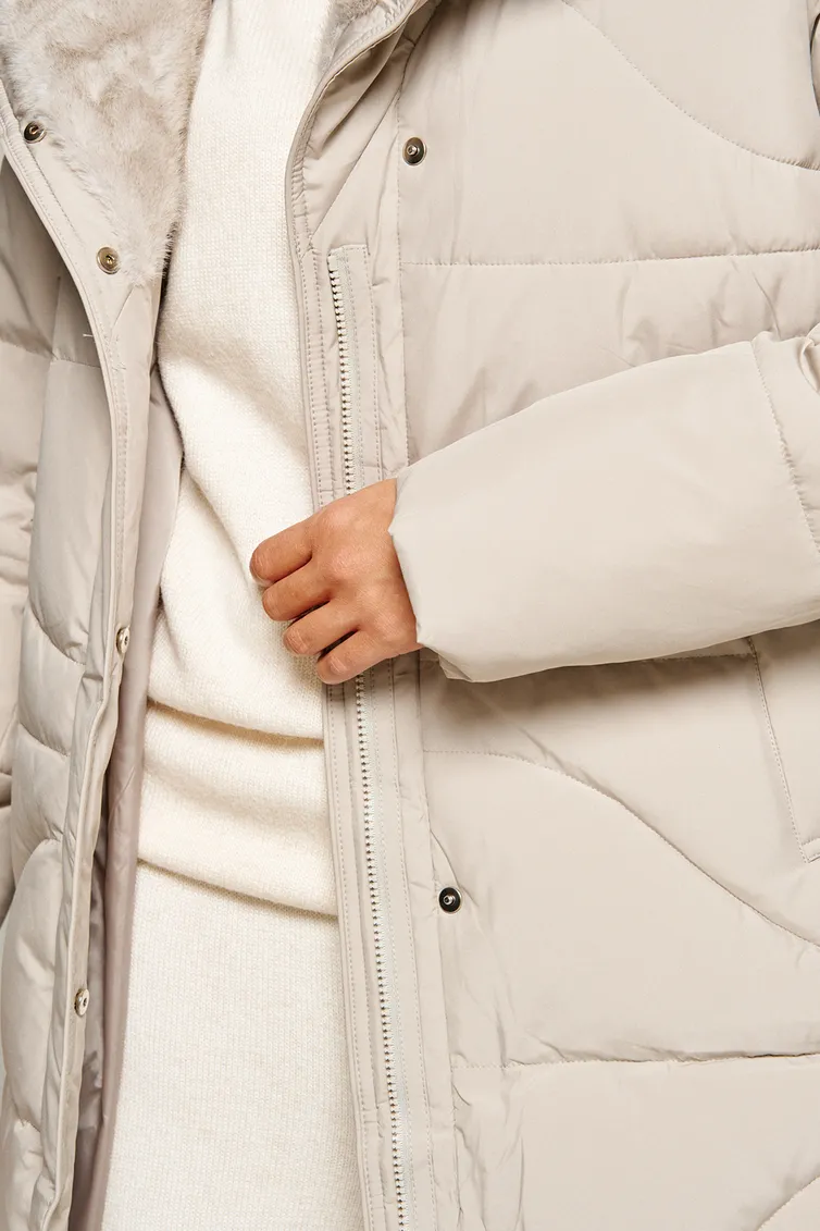 Coat Beautiful & Free #8012 kremovyj
