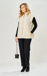 Waistcoat Ava fashion M-228 molochnyj