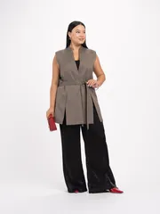 Kamizelka FASHION CENTRE #Pv-3841/Korichnevyj melanzh