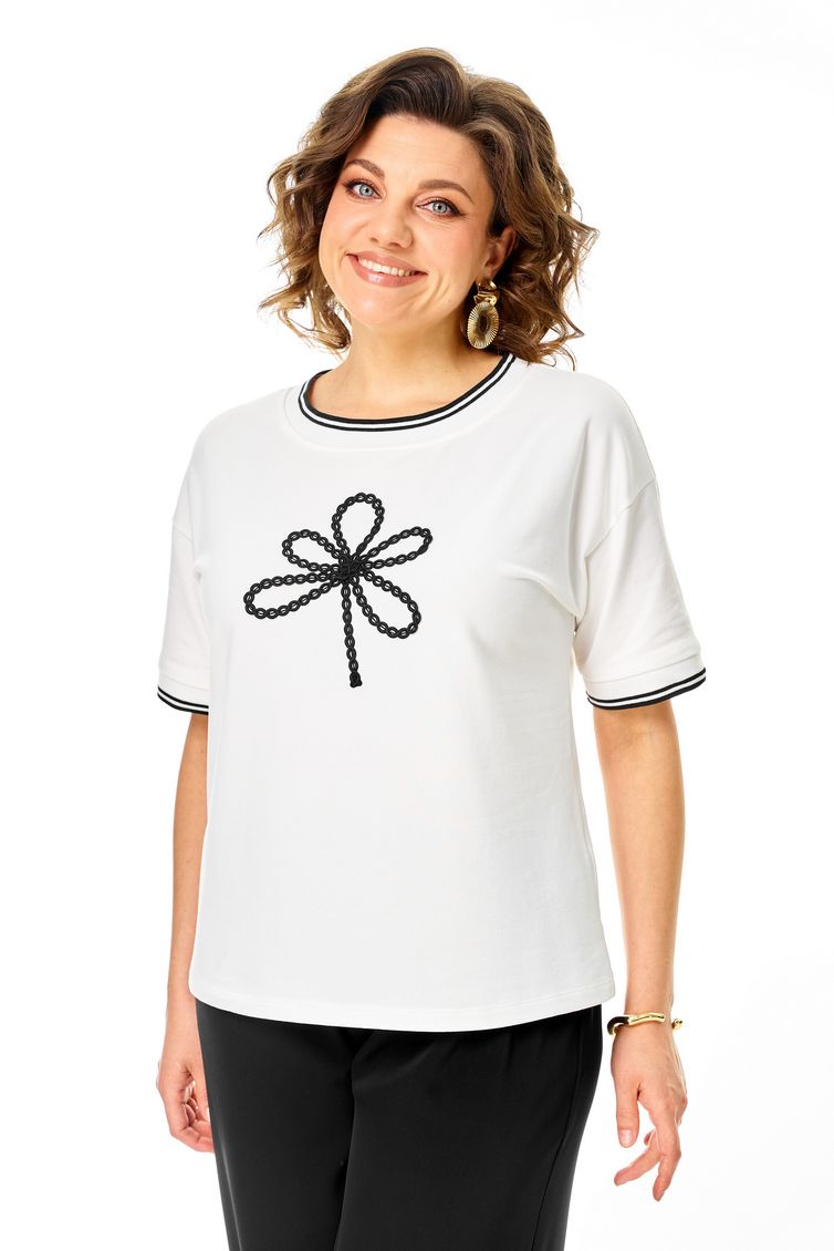 Блузки, туники Rumoda арт. 2261 молочный-черный