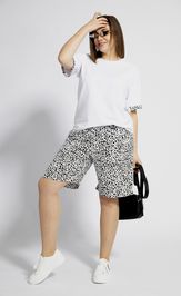 Шорты BegiModa 8003 чёрно-белый