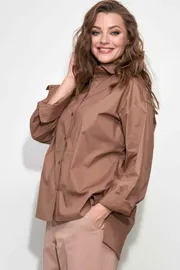 Koszula SOVA #11101 bezh