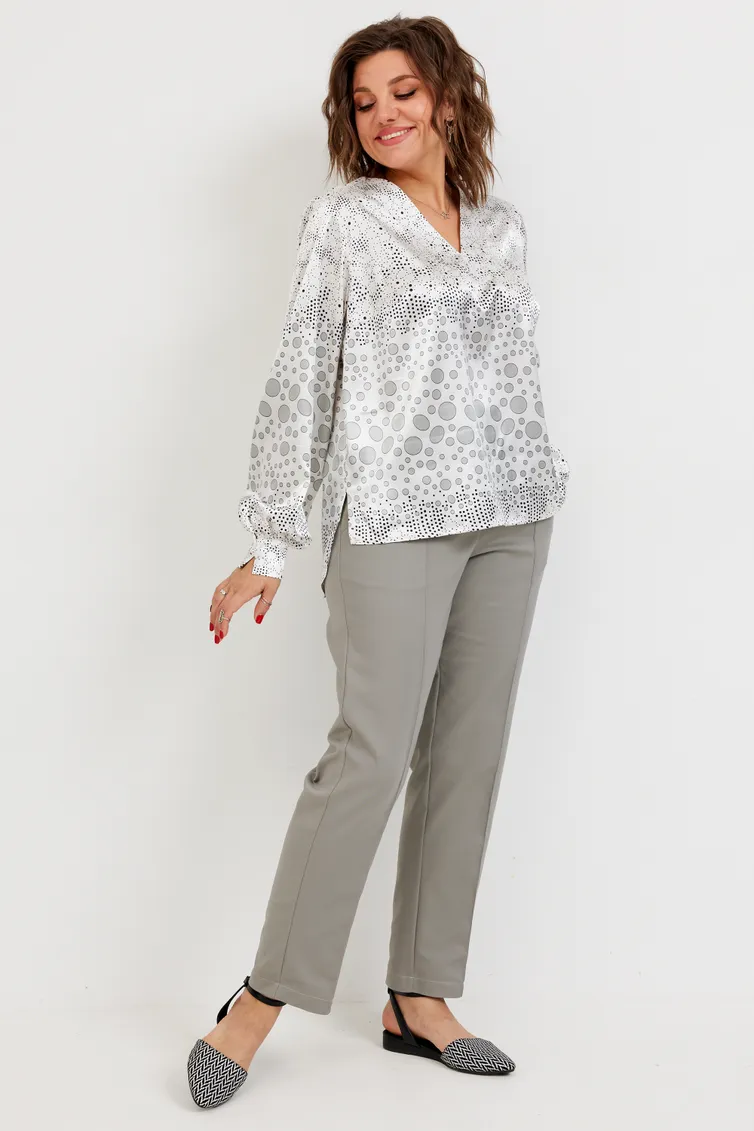 Bluzka BegiModa #4142 krugi na belom