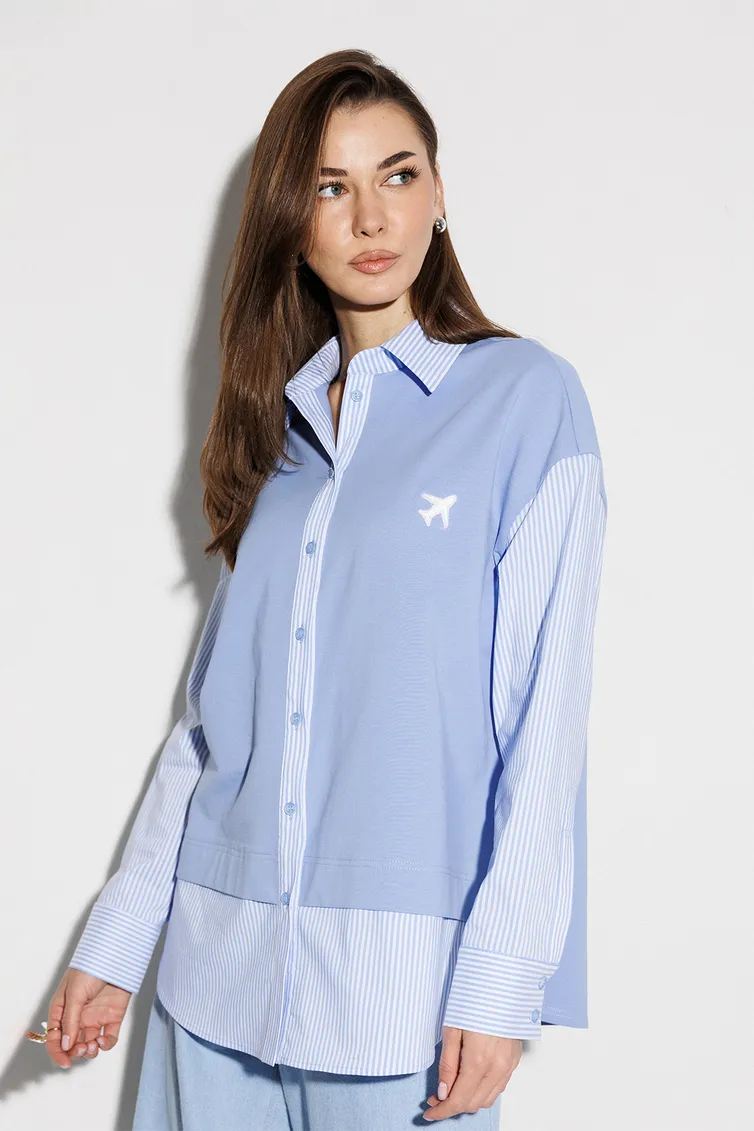 Bluzka Buter New #3257 goluboj