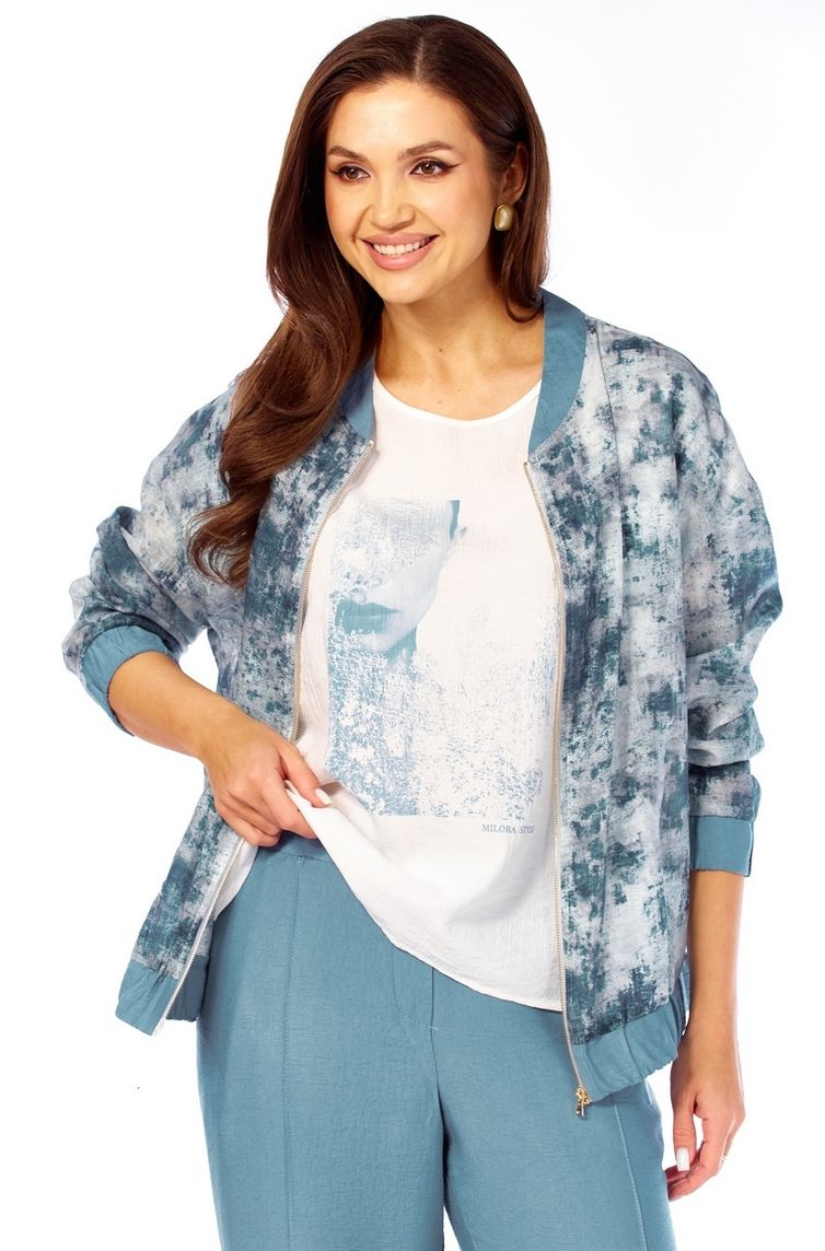 Комплект Milora арт. 1454 синий + абстракция