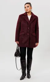 Płaszcz MiSlana 1148 bordo