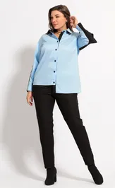 Блуза BegiModa 4056 голубой