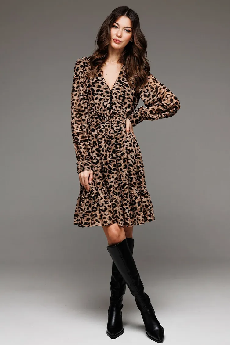 Sukienka Buter New #2737 leopard