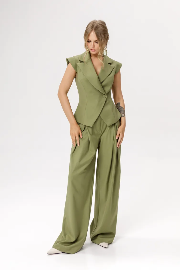 Waistcoat Pirs #6543 olivkovyj
