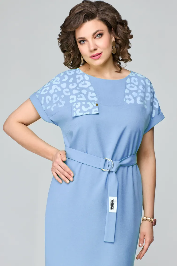 Sukienka Michelle Style #1110 goluboj
