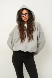 Bluza Z Kapturem Pirs #6483seryj