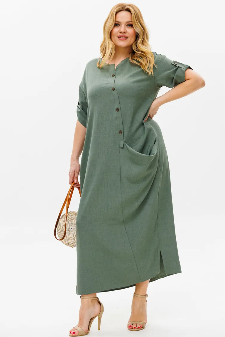 Платье Michel Chic арт. 2094/4 темно-оливковый