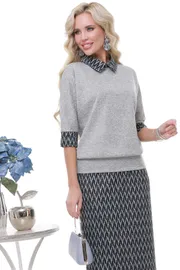 Garnitury damskie DS Trend #K-0810-0019-04 (s yubkoj iz trikotazha)