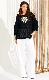 Jumper Elletto Life 13010 chernyj
